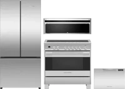 4 Piece Package Includes Refrigerator, Range, Hood And Dishwasher